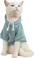 QWINEE Basic Dog Hoodie Sweatshirt Puppy Sweater Warm Cat Costumes Pet Clothes by QWINEE