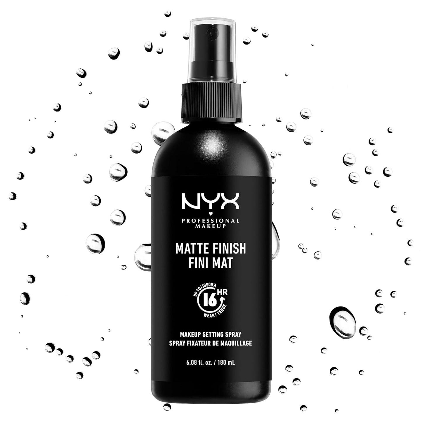 NYX PROFESSIONAL MAKEUP Makeup Setting Spray - Matte Finish, Long-Lasting Face Mist for up to 16HR Wear, Vegan Formula, JUMBO Size