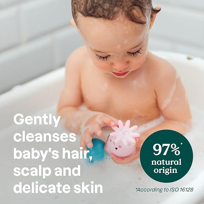 ATTITUDE 2-in-1 Shampoo and Body Wash for Baby, EWG Verified, Dermatologically Tested, Vegan, Good Night, 16 Fl Oz
