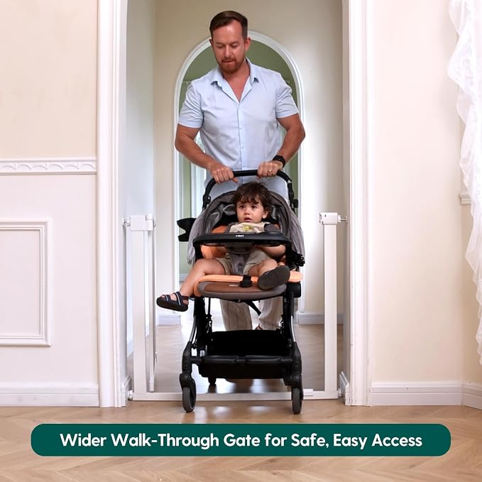 BABELIO Baby Gate for Doorways and Stairs, 36-41" Pet Gate - Image 2
