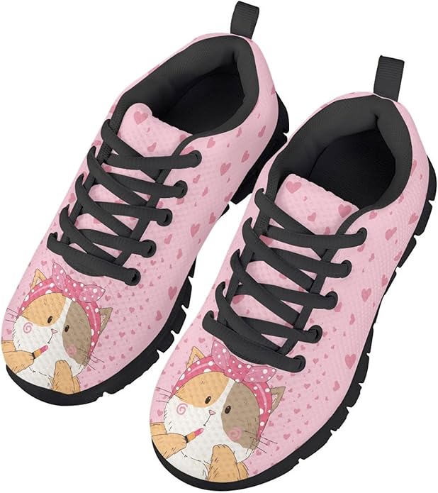 MARSVOVO First Shoes for Walking Boy Girl Athletic Lightweight Flexible Lace-up Breathable Running Shoes Casual Classic Comfortable Non Slip Play Sport Learning to Walk Toddler Girl Sneakers