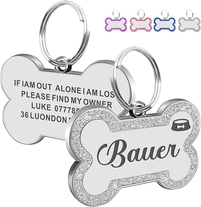 Dog Tags Personalized for Pets Dog Name Tags Personalized Dog Tag Engraved by EDSG