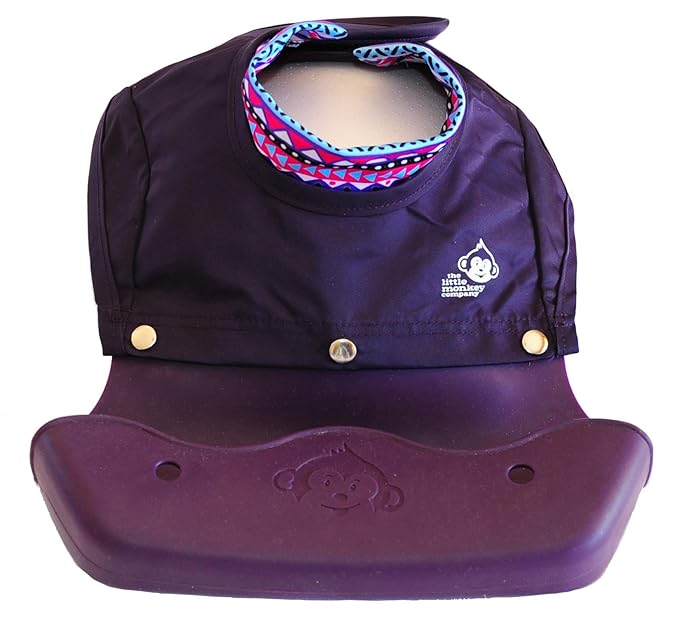 Only High Neck Baby Bib Made from Premium Food-Grade Silicone - Waterproof Design Keeps Your Little One Dry and Clean Protecting Their Clothes from Spills and Stains.
