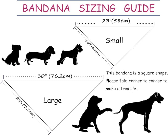 ARING PET Summer Dog Bandana-Cute Blue Dog Bandanas, Comfortable Pet Scarf Dogs - Image 5