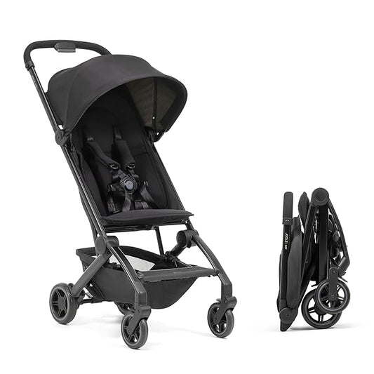 Joolz Dot Ultra Lightweight Travel Stroller for Toddler – Compact & Airplane Stroller (only 12.2lbs) -One-Handed Folding Design - UPF 50+ Canopy - Reclining Seat - Space Black