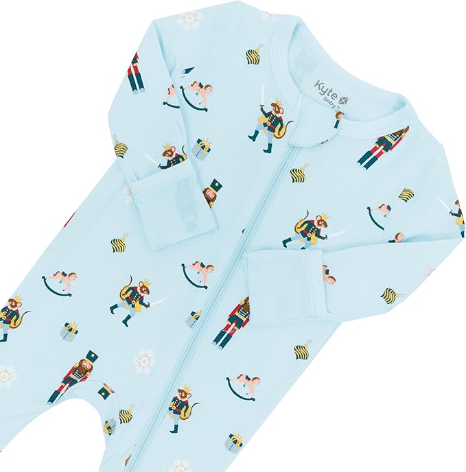 KYTE BABY Unisex Rayon Made From Bamboo Zippered Rompers 0-24 Months