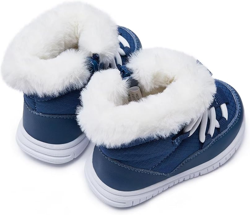 BMCiTYBM Girls Boys Snow Boots Warm Winter Fur Lined Baby Shoes (Infant/Toddler/Little Kid)