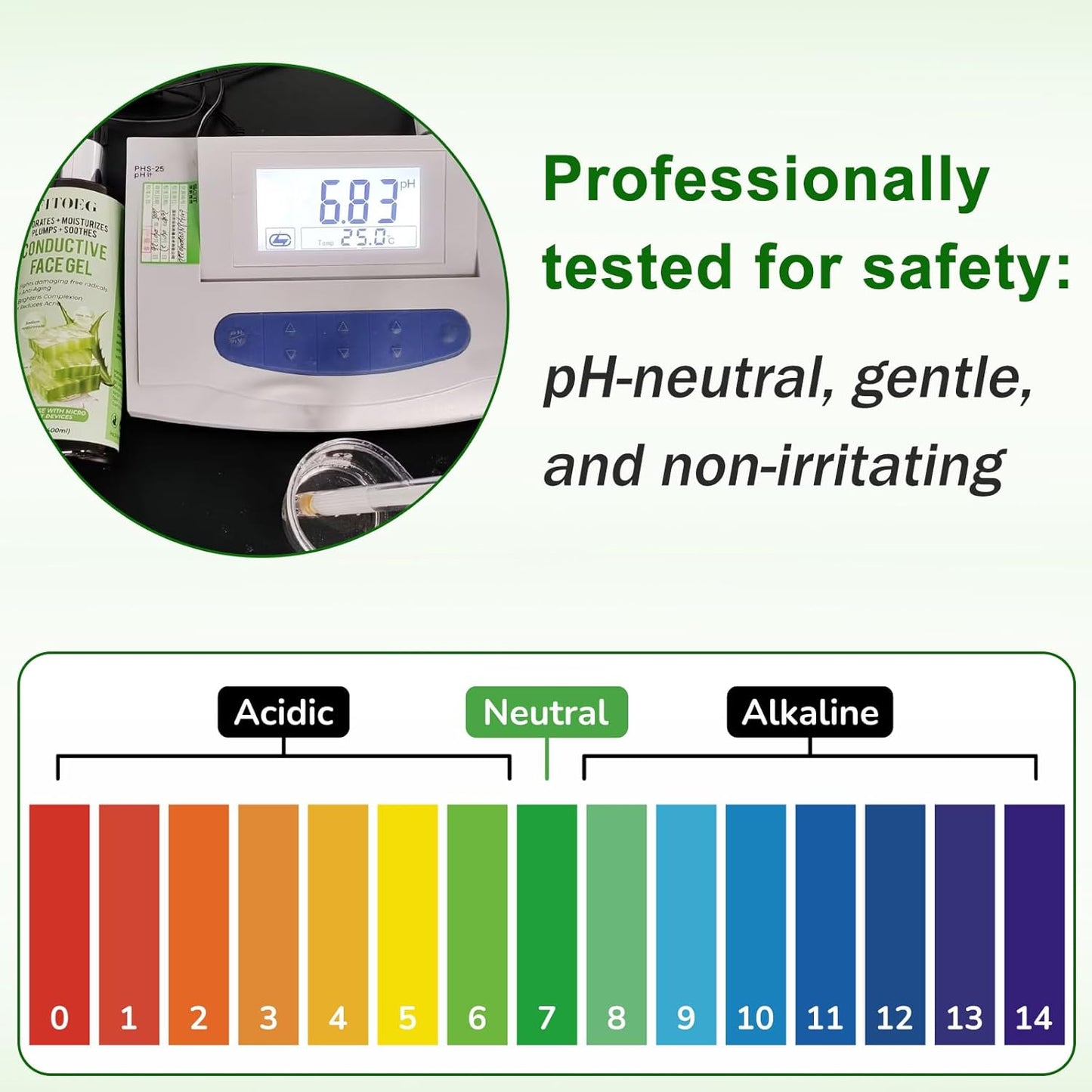 Conductive-Gel-for-Face-Microcurrent, 13.5 Oz Large Bottle Hydrating Massage Gel Serum for Facial Machine Device, Leave-On Gel Primer for Face,Hyaluronic Acid,Aloe Vera,Vitamin E