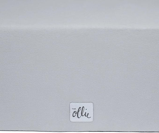 The Ollie Crib Sheet- Moisture-Wicking Material Keeps Baby Safe and Dry- Full Premium Elastic Perimeter- Easy to Pull On and Off- (Stone)