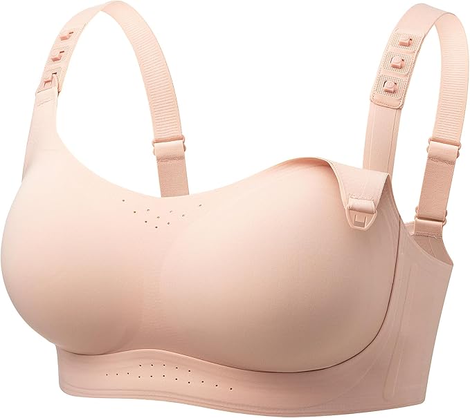 Momcozy Pumping and Nursing Bra for Breastfeeding, 3-in-1 Maternity Bra, CozyFitClasp for Wearable Breast Pump M5, S12 Pro