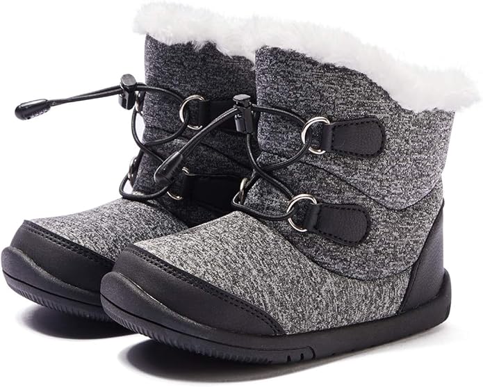 BMCiTYBM Toddler Baby Snow Boots Winter Shoes Boys Girls Cold Weather Baby Faux Fur Shoes