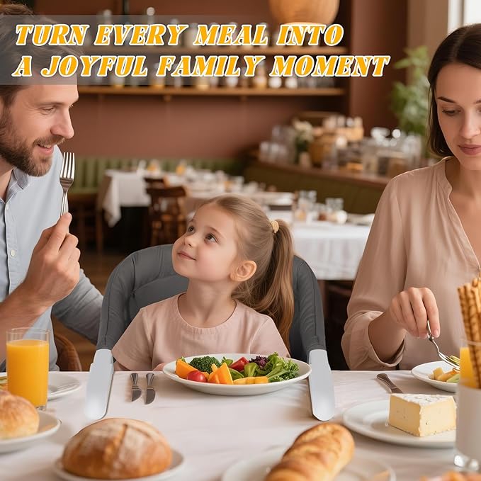 Hook On High Chair Portable & Foldable for Babies 6-36 Months Attach to Fast Table Clip On High Chair with Travel Bag - Compact Baby Feeding Seat for Home Dining & Travel (Grey)