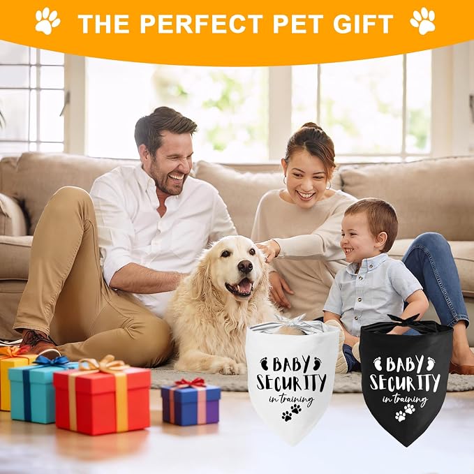 Our Humans are Getting us a Baby Dog Bandanas Pet Scarf Pregnancy Announcement - Image 7