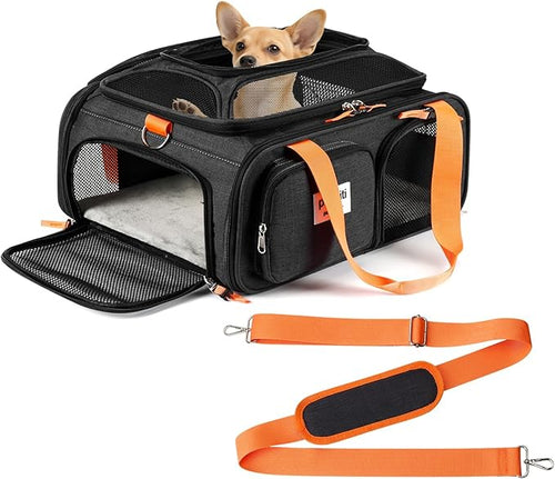 17x13x8 Frontier Allegiant Breeze Airlines Approved top Expandable pet Carrier by pidipiti