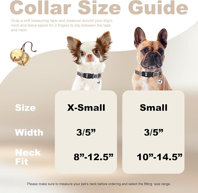 Puppy Collar with Bell，Nylon - Image 4