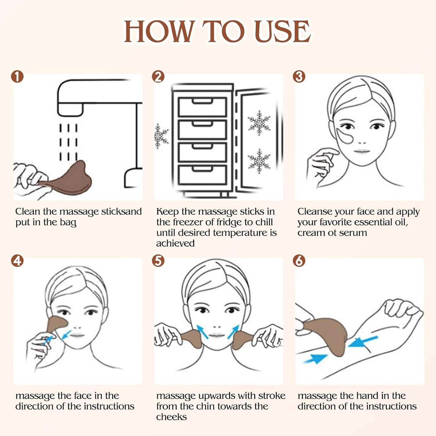 Running man Ice Globes -Facial Skin Care Tools for Women, Cryo Sticks -Unbreakable Stainless Steel and Special Design, Esthetician Supplies Cooling Spa Globes