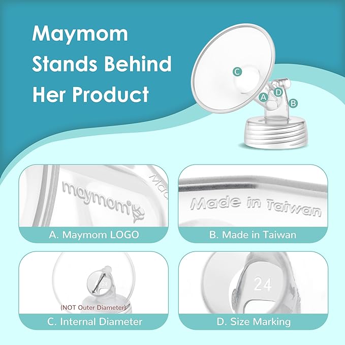 Maymom Pump Parts Compatible with Spectra S2 S1 Replacement Kit for Spectra Pump Parts 21mm Flange Duckbill Valve Tube Bottle Backflow Protector, Not Original S2 Accessories