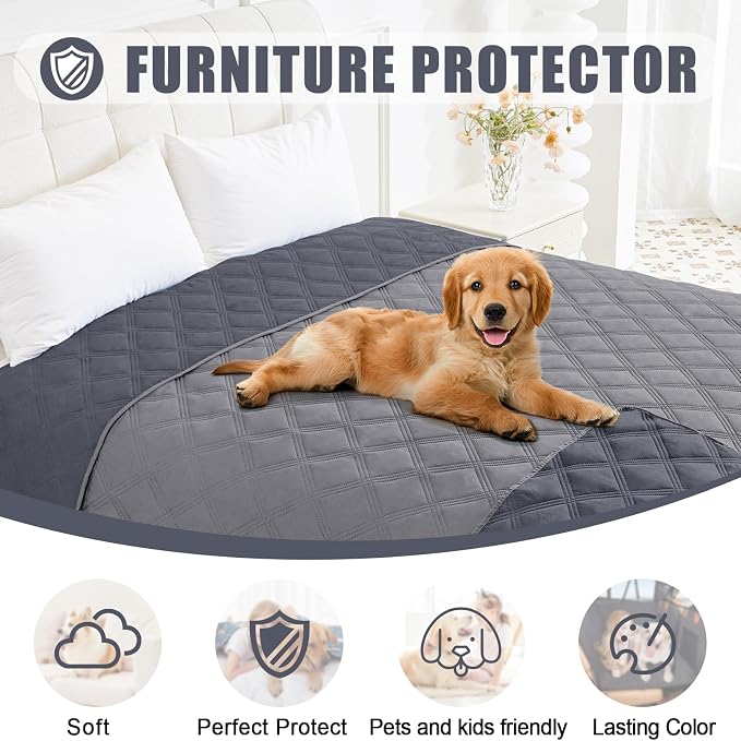 Smiry Waterproof Dog Bed Cover Blanket 40x90, Soft Reversible Pet Blanket - Image 8