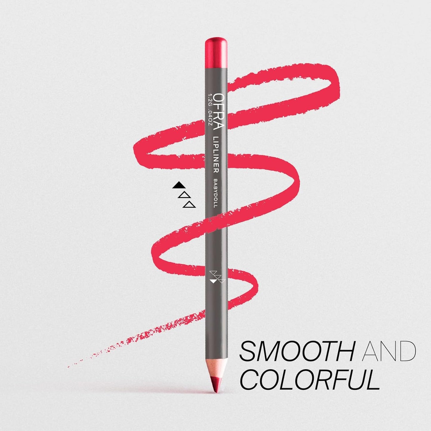 Ofra Lipliner Pencil - Baby Doll | High-Pigment Lipliner for Defining & Shaping Lips | Long-Lasting Wear Lipliners | Creamy, Glide-On Formula for All-Day Perfection | 0.04oz