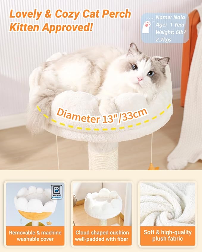 Happi N Pets Cloud Cat Tree, Cat Scratching Post - Image 4