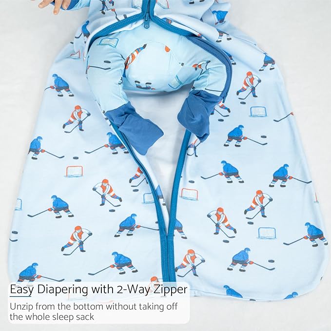 LollyBanks Baby Sleep Sack, 100% Cotton Wearable Blanket 2-Way Zipper Sleep Sacks