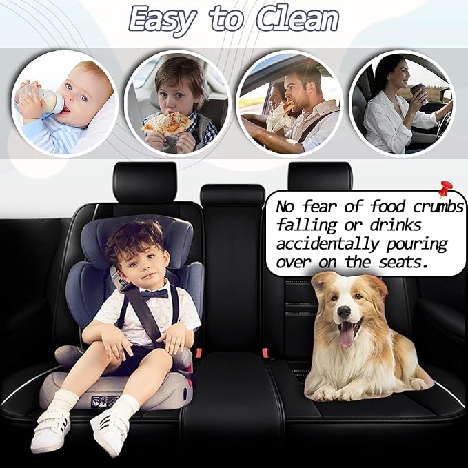 Car Seat Covers for Volvo Car s60 2001-2025 | 5-Seats Seat Covers, Waterproof Seat Protectors, Automotive Seat Covers (Full Set with Pillow,Black&White Line)