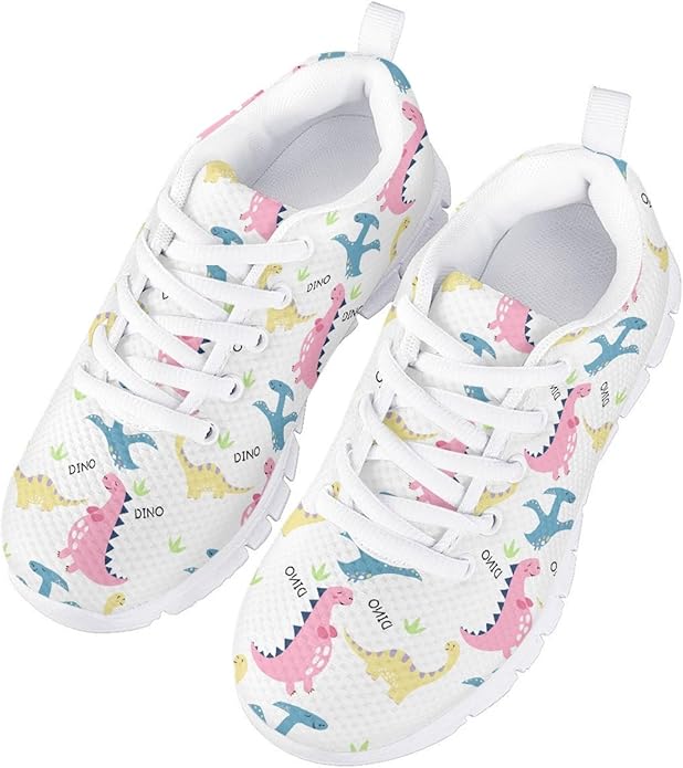 MARSVOVO First Shoes for Walking Boy Girl Athletic Lightweight Flexible Lace-up Breathable Running Shoes Casual Classic Comfortable Non Slip Play Sport Learning to Walk Toddler Girl Sneakers