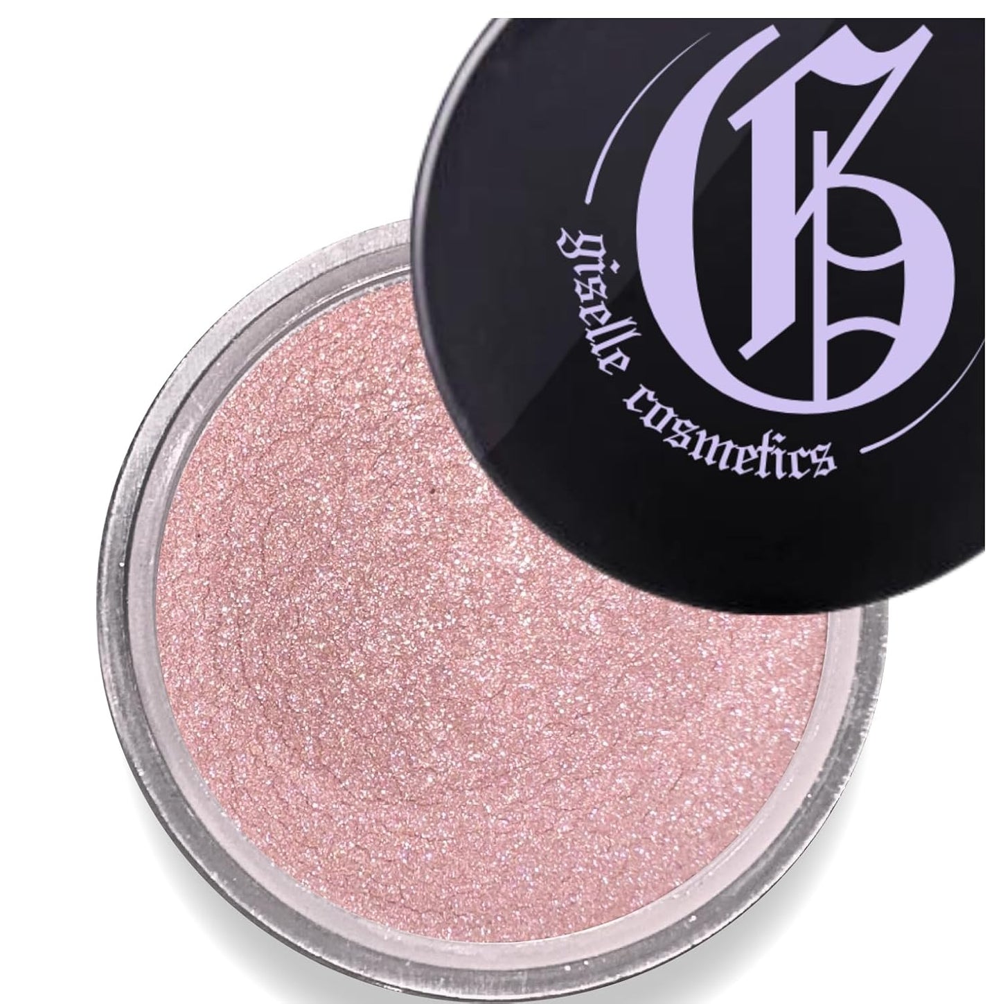 Brush Light Copper Loose Mineral Eye Shadow - Organic, Hypoallergenic, Talc-Free Makeup, Shimmer & Glitter Eyeshadow Palette, Pink & Metallic Iridescent Eye Shadow