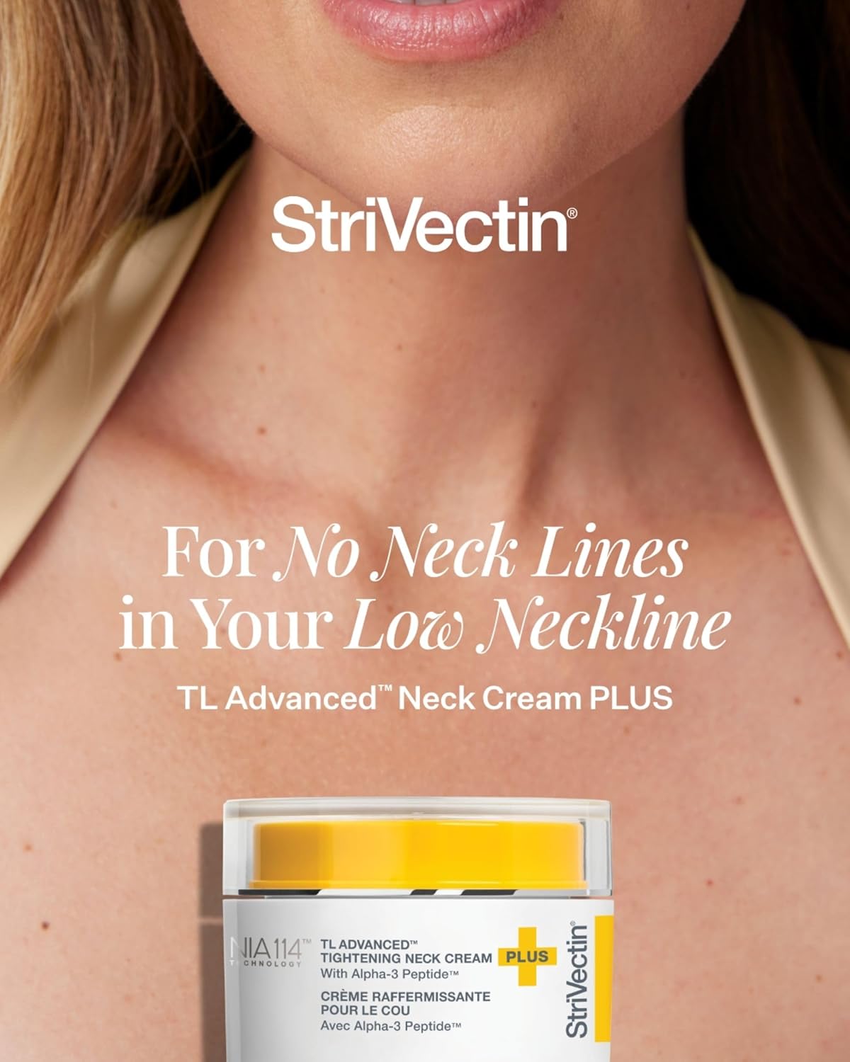 StriVectin Tighten and Lift Advanced Neck Cream PLUS with Alpha-3 Peptides for Neck and Décolleté, Smoothing Look of Wrinkles and Fine Lines, Improves Crepey Skin and Vertical Lines, 1.7 Ounce