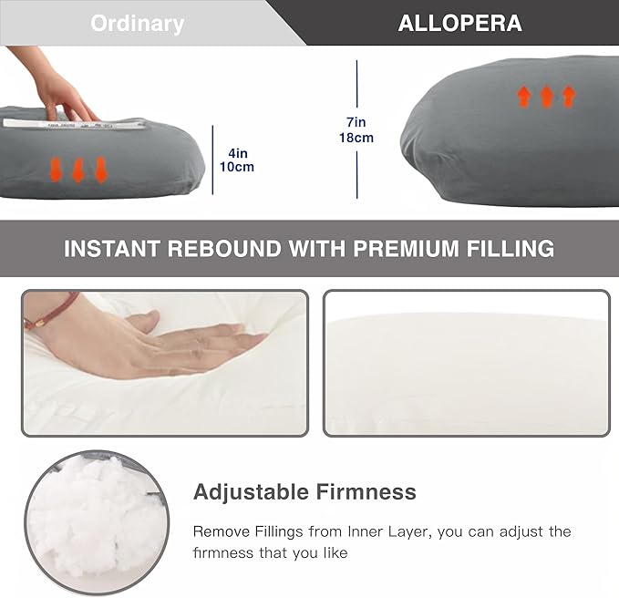 Pregnancy Pillow, Full Body Maternity Pillow 57 inch, with Removable Washable Cover - Sleep Support for Legs, Back, Neck, Shoulder, HIPS, Belly for Pregnent Women (Cooling Cover)