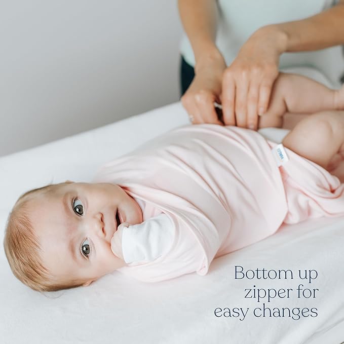 HALO 100% Cotton Sleepsack Swaddle, 3-Way Adjustable Wearable Blanket, TOG 1.5, Birds, Small, 3-6 Months