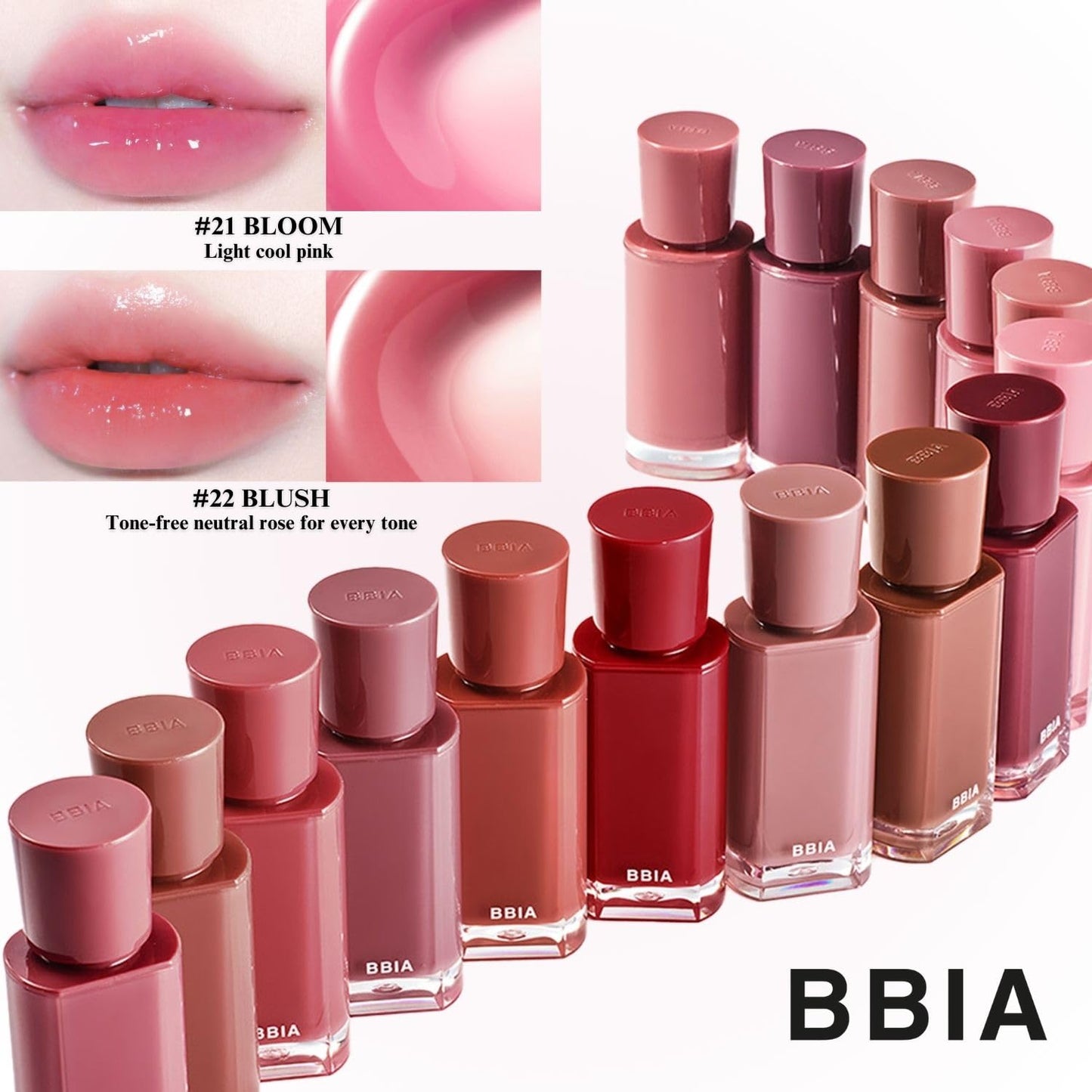 BBIA Glow Tint – Lip Plumping Volumizing Glossy & Glowy Lip Stain Naturally Moisturizing Comfortable Texture Lightweight Long-Lasting Vivid Color Non-Sticky Korean Makeup (12 COCO, Pack of 1)
