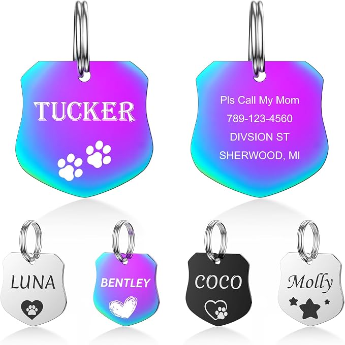 Dog Tags Engraved for Pets by YEHANTI