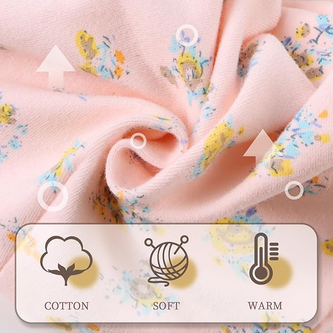Bamery Newborn Baby Girl Hat Cotton Baby Bow Beanie Preemie Hats Spring Infant Hats for Girls 0-12 Months