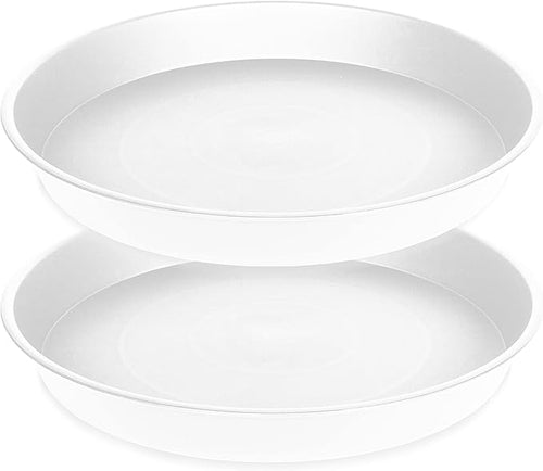 2 Pack of 20 21 inch Plant Saucer Round, Deep Plant Saucers by Bleuhome