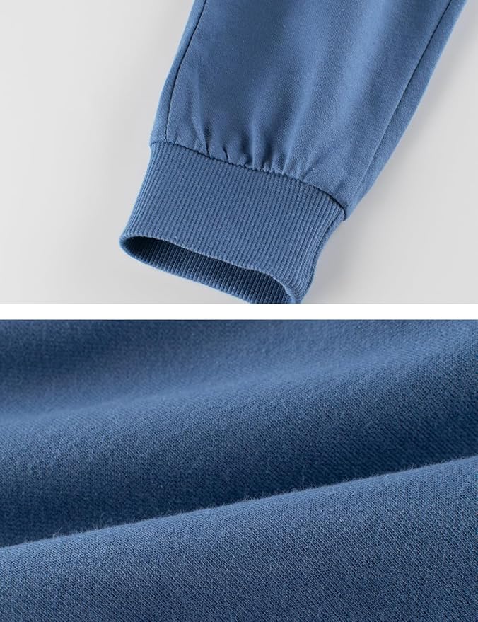 GFQLONG 2/3 Pack Toddler Pants Sweatpants Boys Cotton Joggers, Athletic Pull on Sweat Pants with Pockets for Kids Clothes
