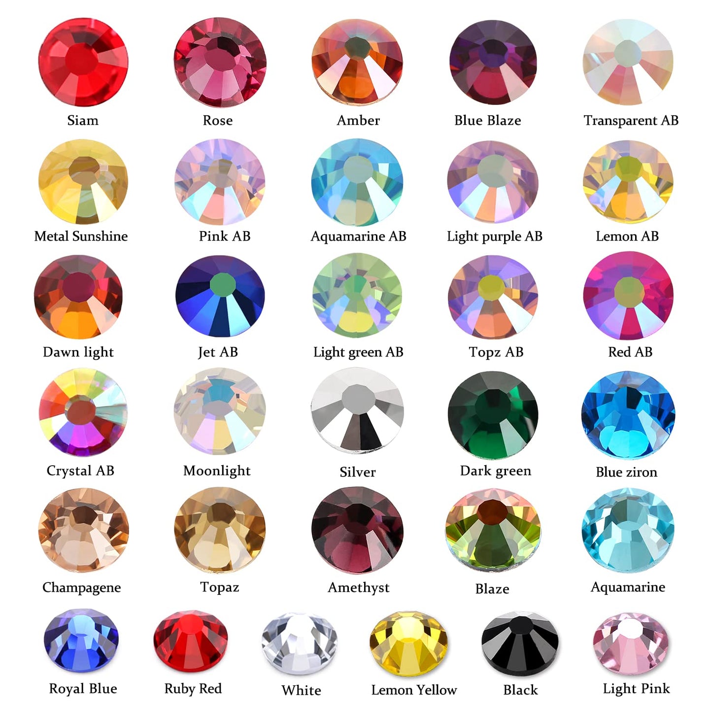 1440Pcs Lemon Yellow Crystal Rhinestones,Glass Flatback Rhinestones Gemstones for Nail Face Makeup Art Crafts Clothes Decoration -(SS20, 4.8mm,Lemon Yellow)