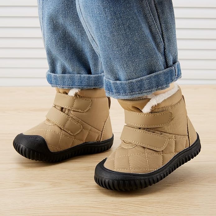 BMCiTYBM Toddler Baby Snow Boots Winter Shoes Boys Girls Cold Weather Baby Faux Fur Shoes