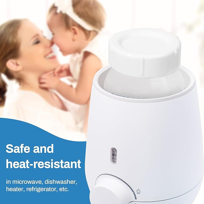 Travel Bottle Caps for Dr Brown Wide Neck Bottle, Bottle Lids Replacement with Sealing Gasket (Compatible with 5oz and 9oz, 4, Count)