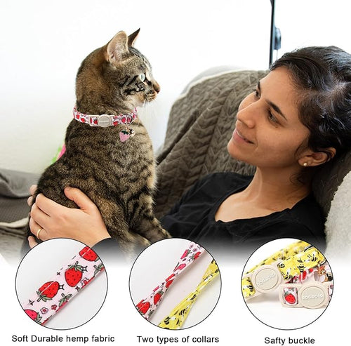 2 Pack Bee Cat Collars Breakaway - Image 2