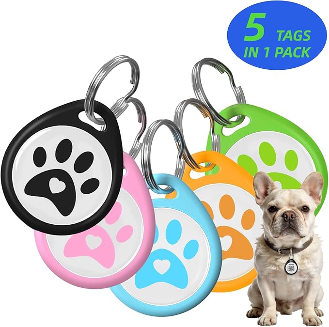 QR Code Dog ID Tags for Collar Personalized for Pet Online Profile by Taghelp