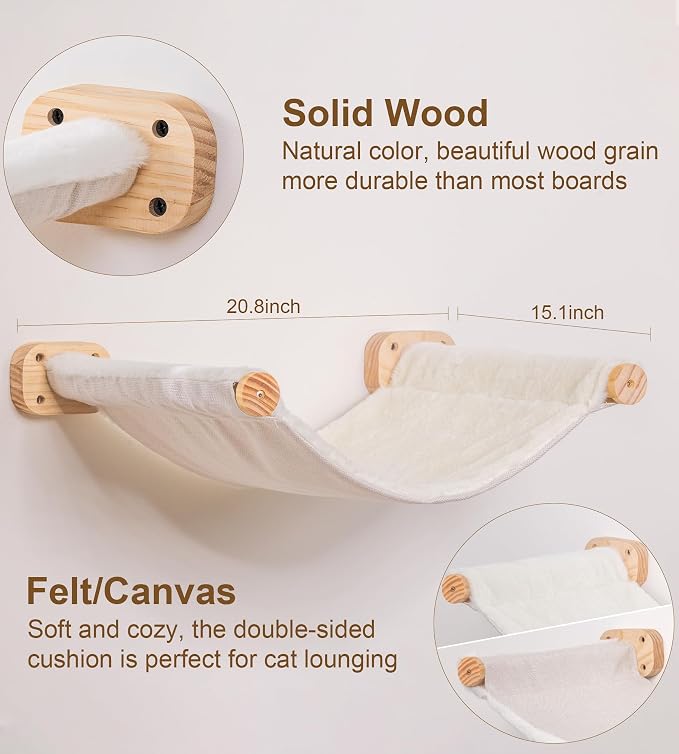 Cat Wall Hammock, Dual-Sided Cat Wall Bed - Image 3
