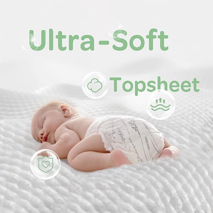 Parasol Clear+Dry Disposable Diapers and Clear+Pure Wipes, RashShield Protection, Size 3 (16-28 lbs), Diaper Bundle of 192 Diapers & 240 Wipes