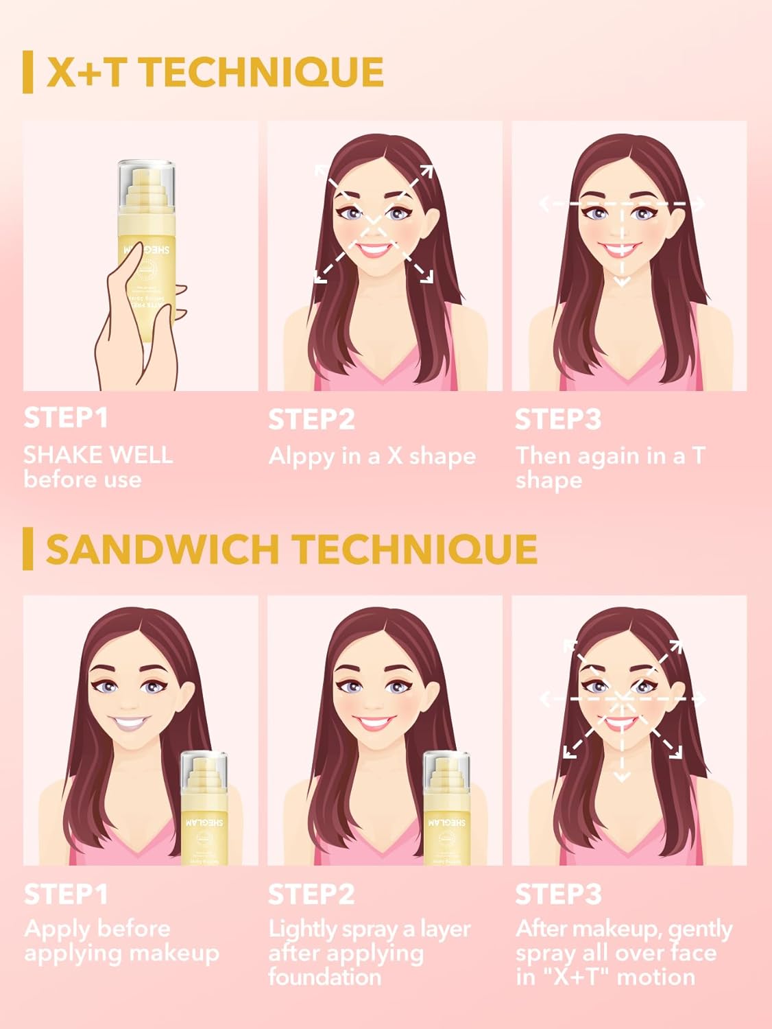 SHEGLAM Matte Fresh Setting Spray Ultra Matte Liquid-To-Powder Long Lasting Makeup Locking Spray Oil-Control Non-Greasy Makeup Setting