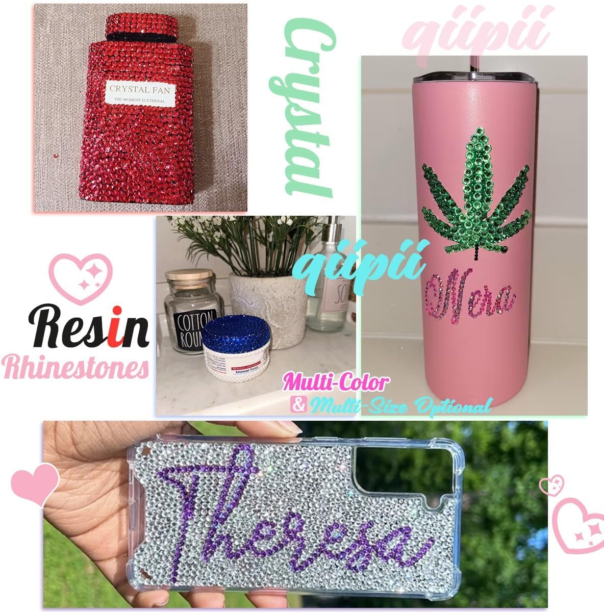 Purple Violet Crystal Resin Rhinestones w B7000 Jewelry Glue for Bedazzling Crafting Dark Purple Flatback Stone 3mm 4mm 5mm 6mm Diamonds Crystals Gems for Nails Face Eye Makeup Tumblers Crafts