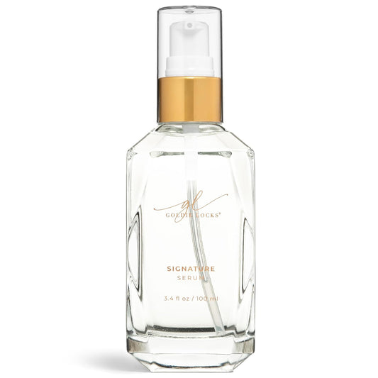 Goldie Locks Signature Hair Serum - Anti-Frizz and Humidity Control - Lightweight Shine Enhancer - Safe for Extensions and Color-Treated Hair - Protein-Free - 3.4 fl oz