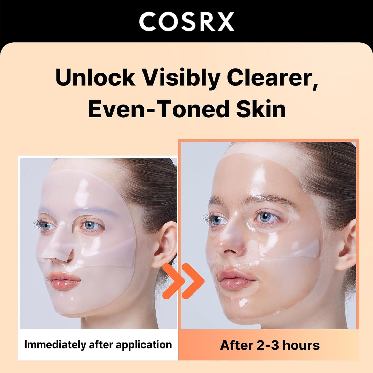 COSRX The Alpha-Arbutin Discoloration Care Hydrogel Face Masks Skincare 3 EA, Collagen Face Mask, Travel Essentials, Overnight Face Mask, Korean SkinCare