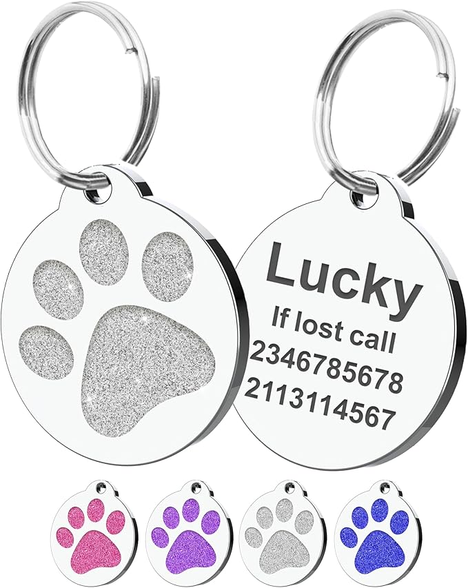 Dog Tags Personalized for Pets Dog Name Tags Personalized Dog Tag Engraved by EDSG