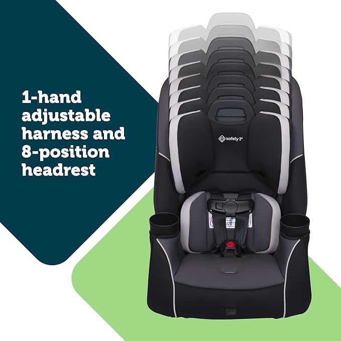 Safety 1st Crosstown Slim All-in-One Convertible Car Seat, Deep Sea