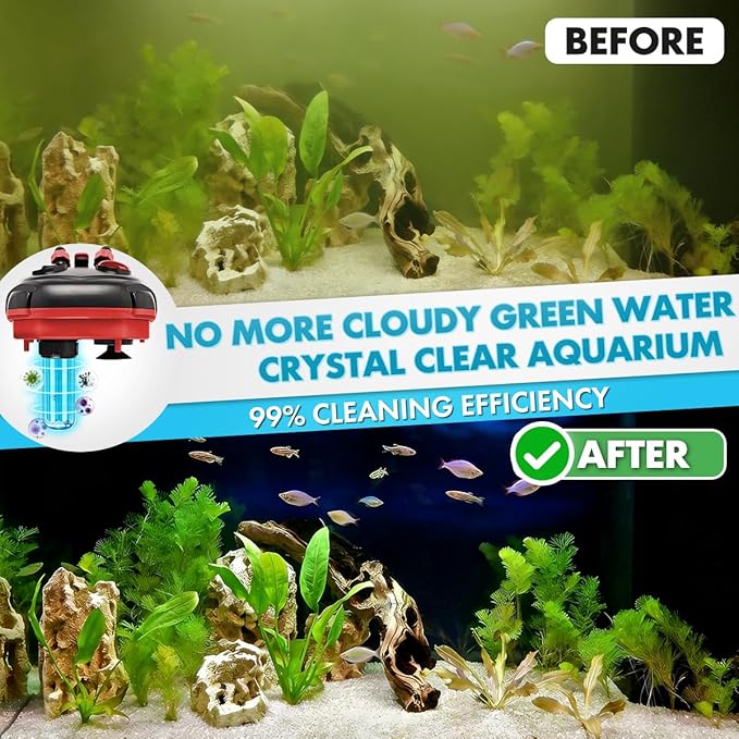 264GPH Canister Filter, 3-Stage External Aquarium Filter Ultra-Quiet Water - Image 4